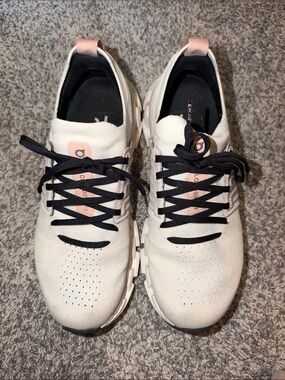 On Running Women’s Sneakers in White, Blush & Black